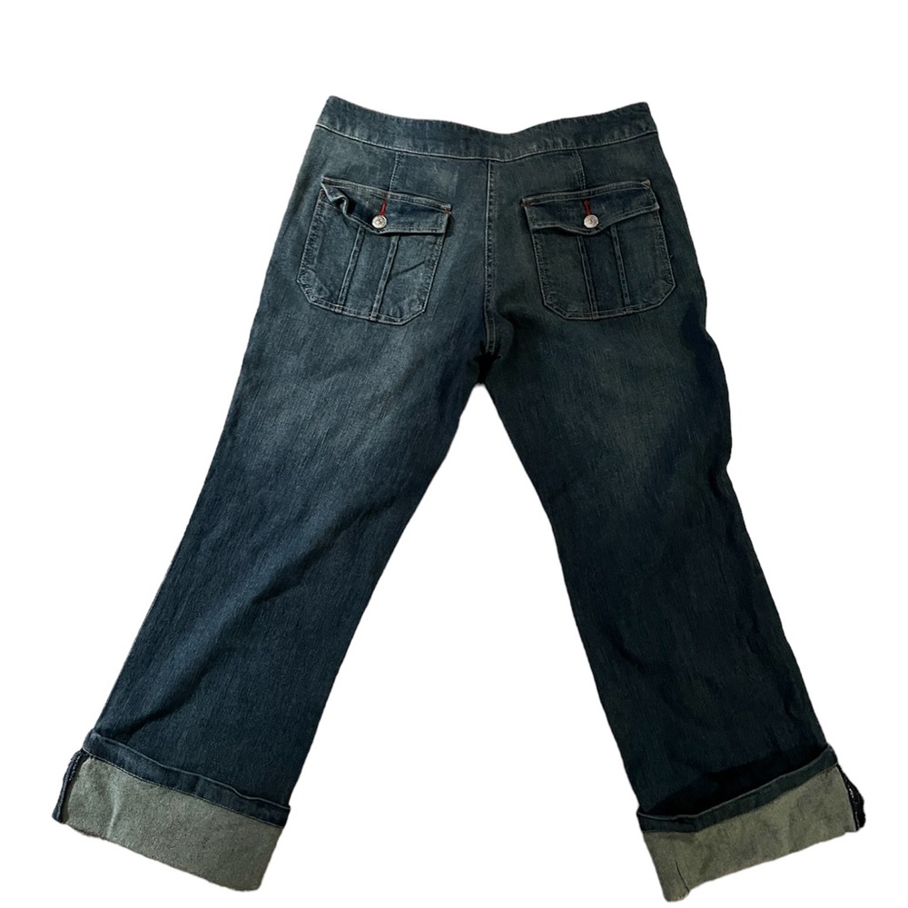 Y2K The Limited Vintage Crop Cuffed Jeans Sz 10 - Picture 3 of 6